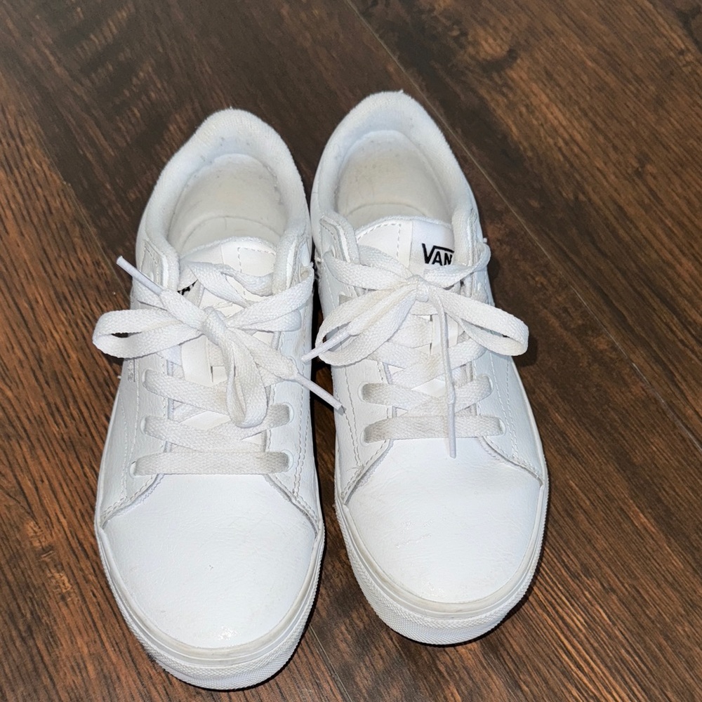 Vans Classic White Lace-Up Sneakers